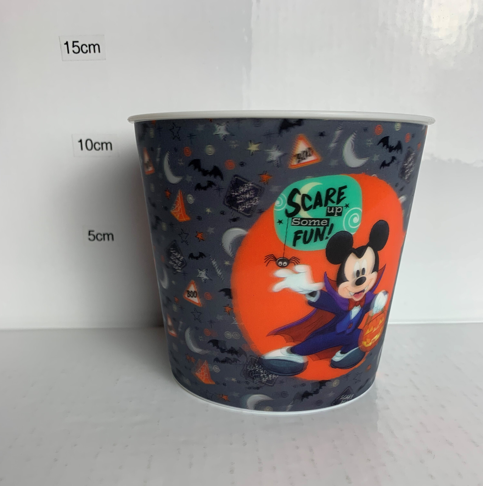 Disney Halloween Mickey Mouse ‘Scare Up Some Fun’ Lenticular Popcorn/Candy Bowl