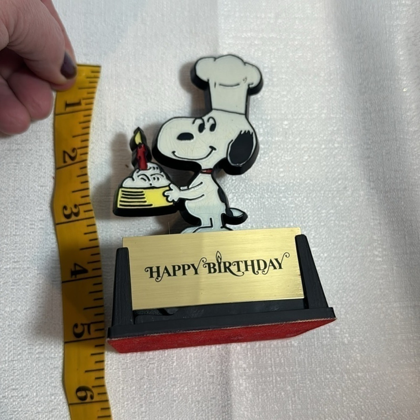 Peanuts Snoopy Happy Birthday Trophy Vintage 1958-rare-Aviva