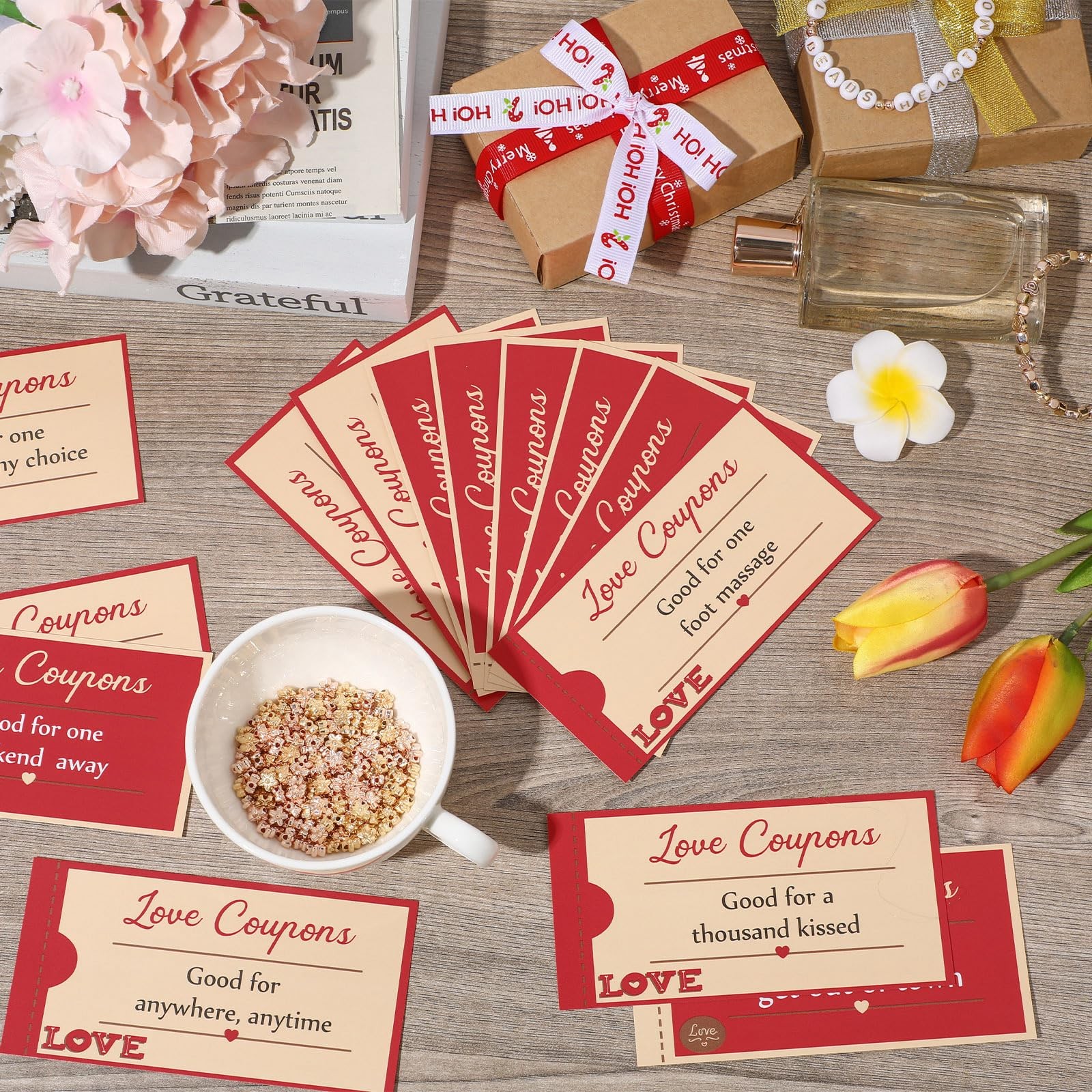 Gersoniel 30 Pieces Love Coupons for Him or Her, Romantic Voucher Funny…