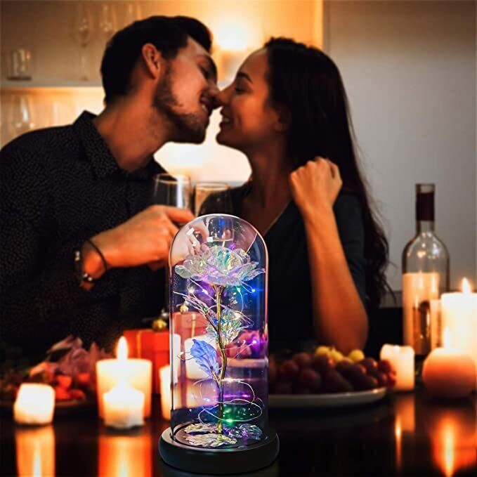 Valentine Eternal Rose Flower LED Rose Girlfriend Special Gifts