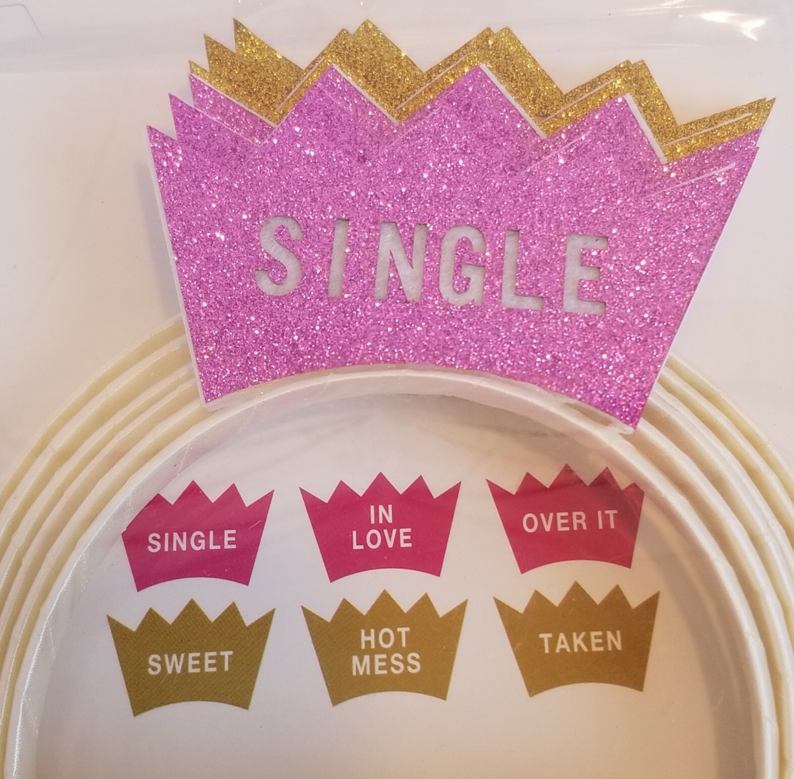 Style Me Pretty Bride/Bachelorette Headbands Party Favors 6 pack