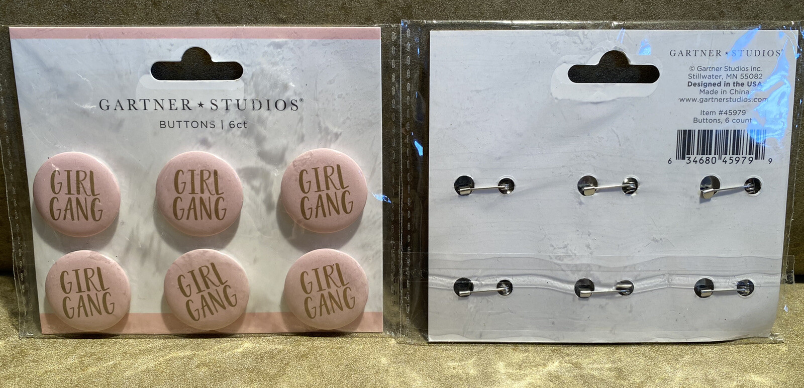 Gartner Studios Bridal Party Bachelorette Buttons Lot of 12 Buttons