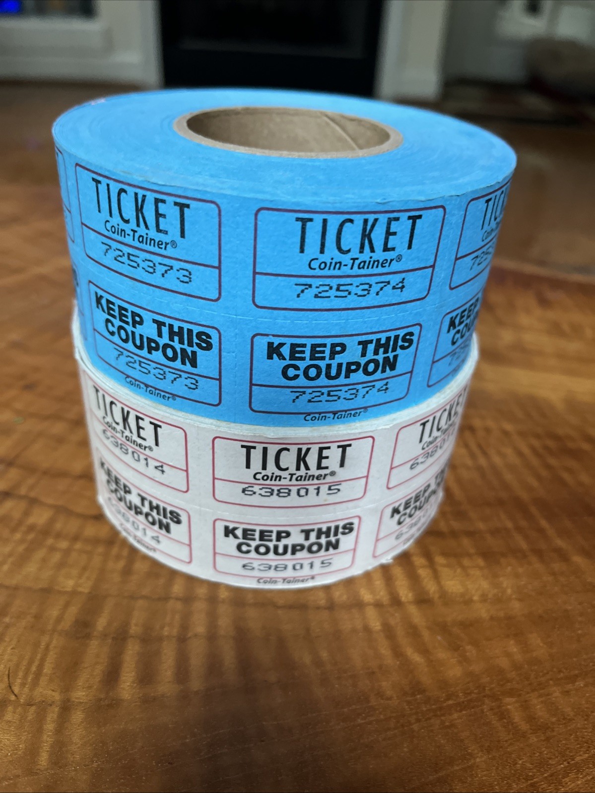 2 Partial Raffle Tickets Double Rolls – Events, Carnivals, Bingo, Estate Sales-