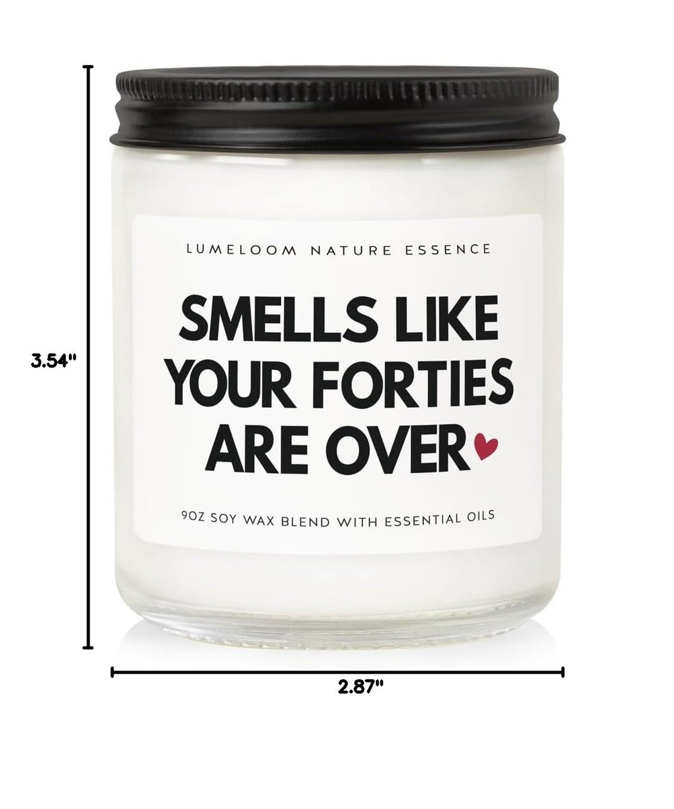 LUMELOOM Funny 50th Birthday Gifts for Her, Women, 9oz Lavender Scented Soy W…