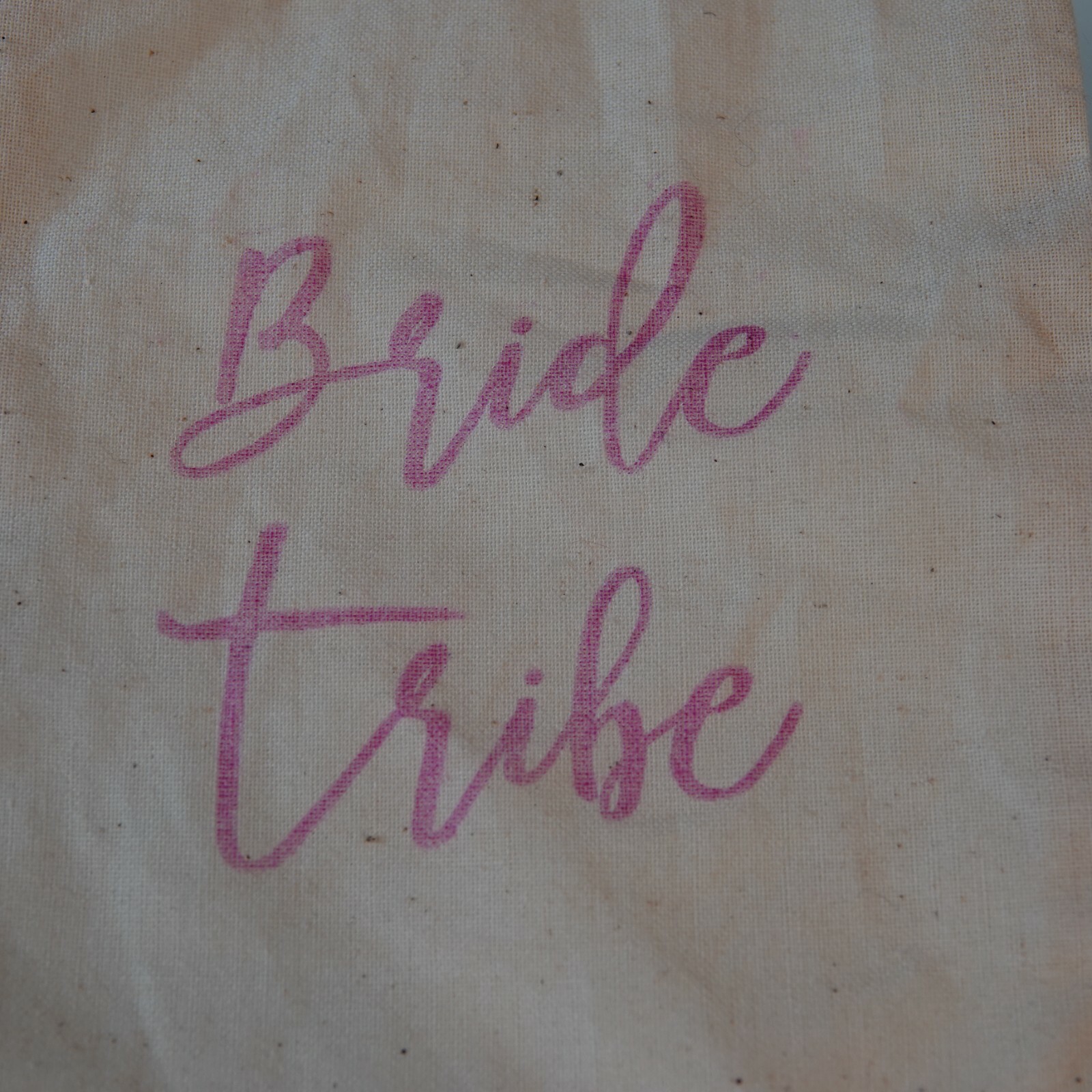 Bride Tribe Pouch Drawstring Bag Canvas Cotton Bachelorette Party