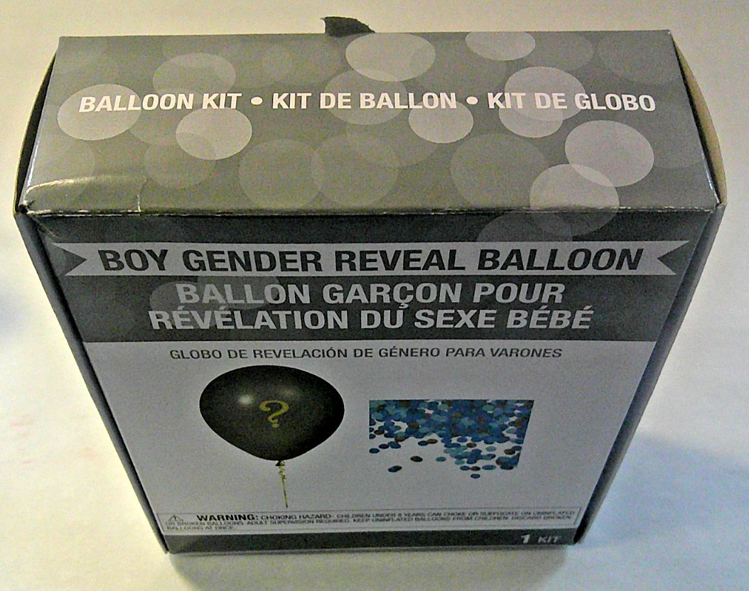NEW! Gender Reveal Confetti Balloon Kit – BLUE/BOY
