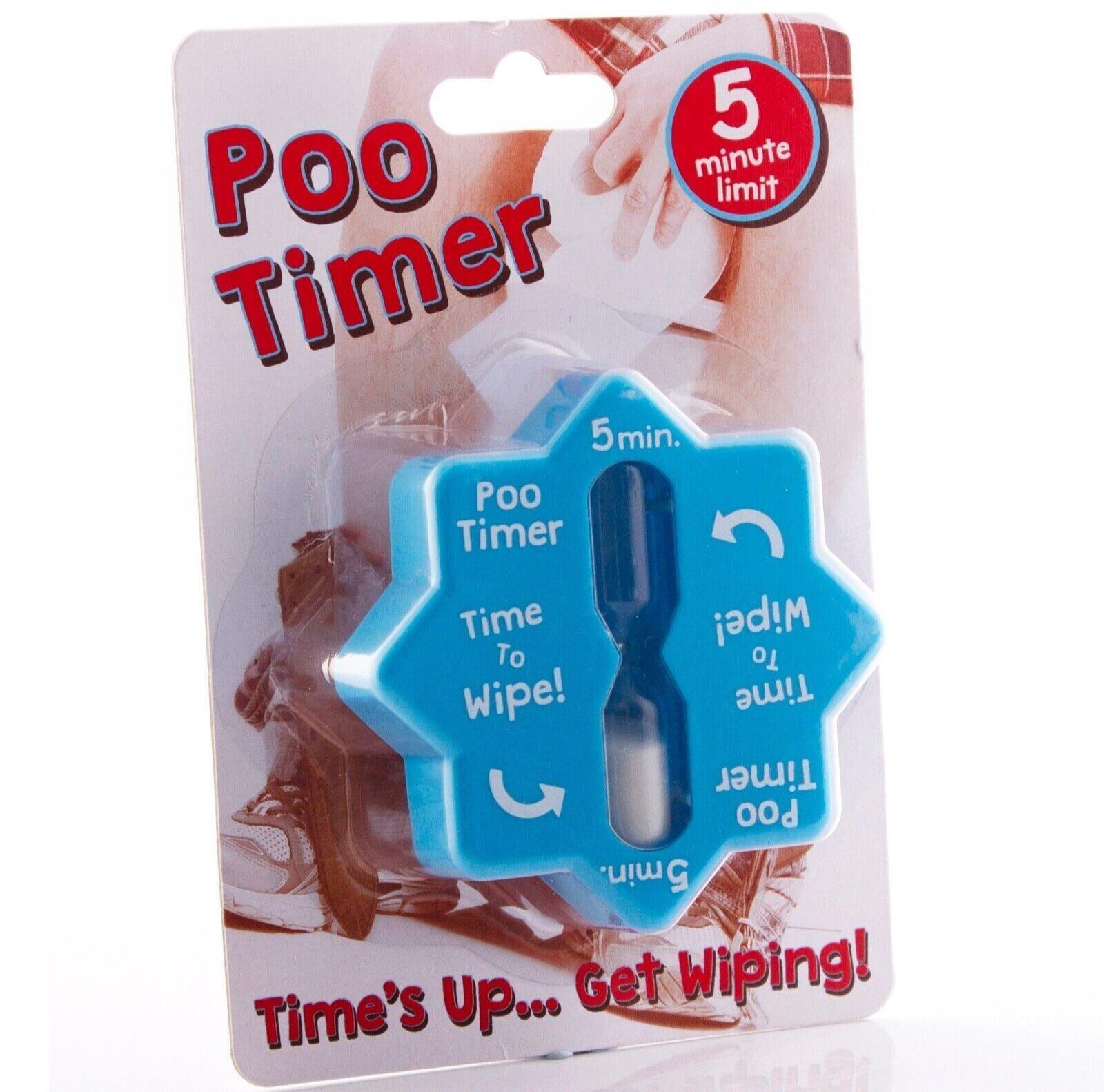 Poo Timer – Bathroom Potty Poop Clock Gag Joke Prank Birthday, Christmas, Secret
