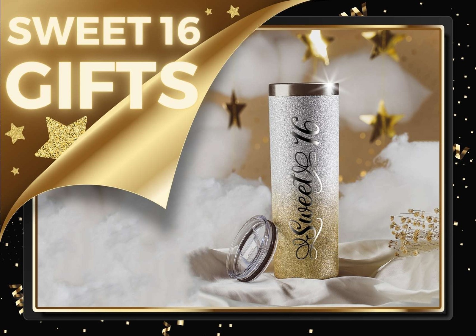 Onebttl Sweet 16 Gifts for Girls, Her, Daughter- Sweet Sixteen – 20oz/590ml S…