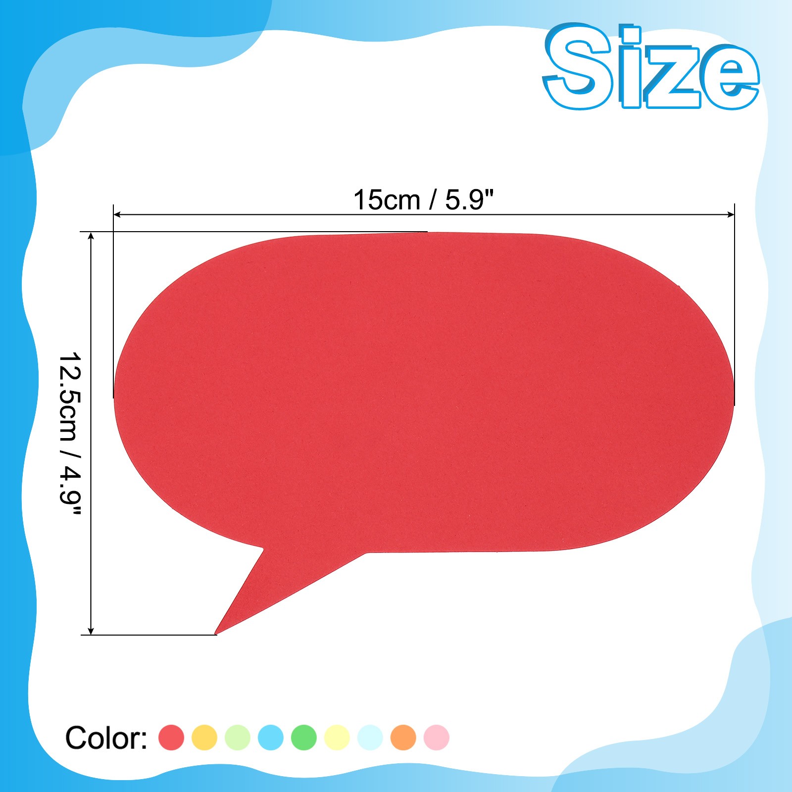 5×6″Cutouts Paper, 54Pcs Bubbles Assorted Color Paper, Multicolor