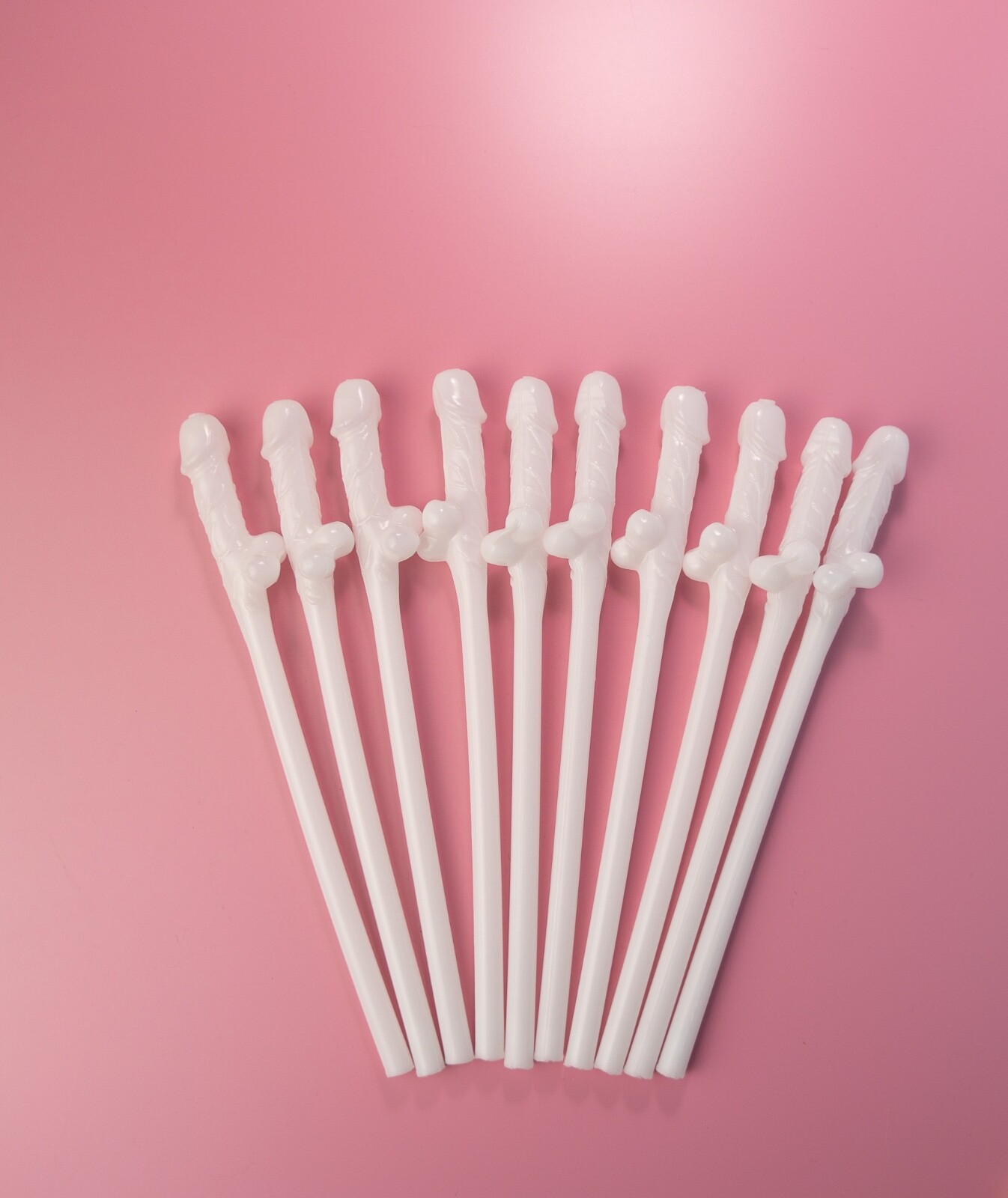 90 WHITE Bachelorette Party Penis Dick Drinking Straws