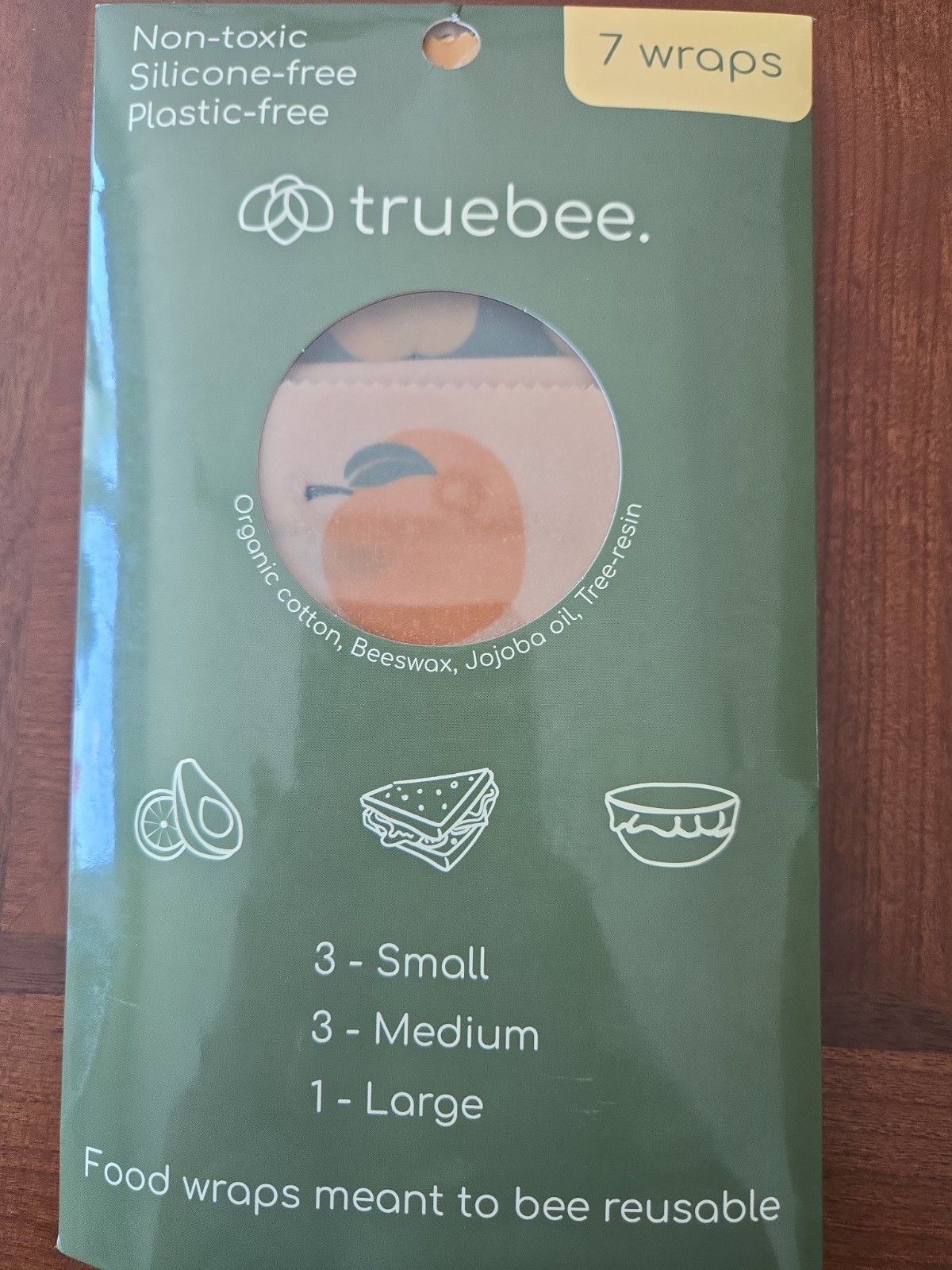 Reusable Beeswax Food Wraps 7-Pack – Eco-Friendly, Non-Toxic Kitchen Must-Have