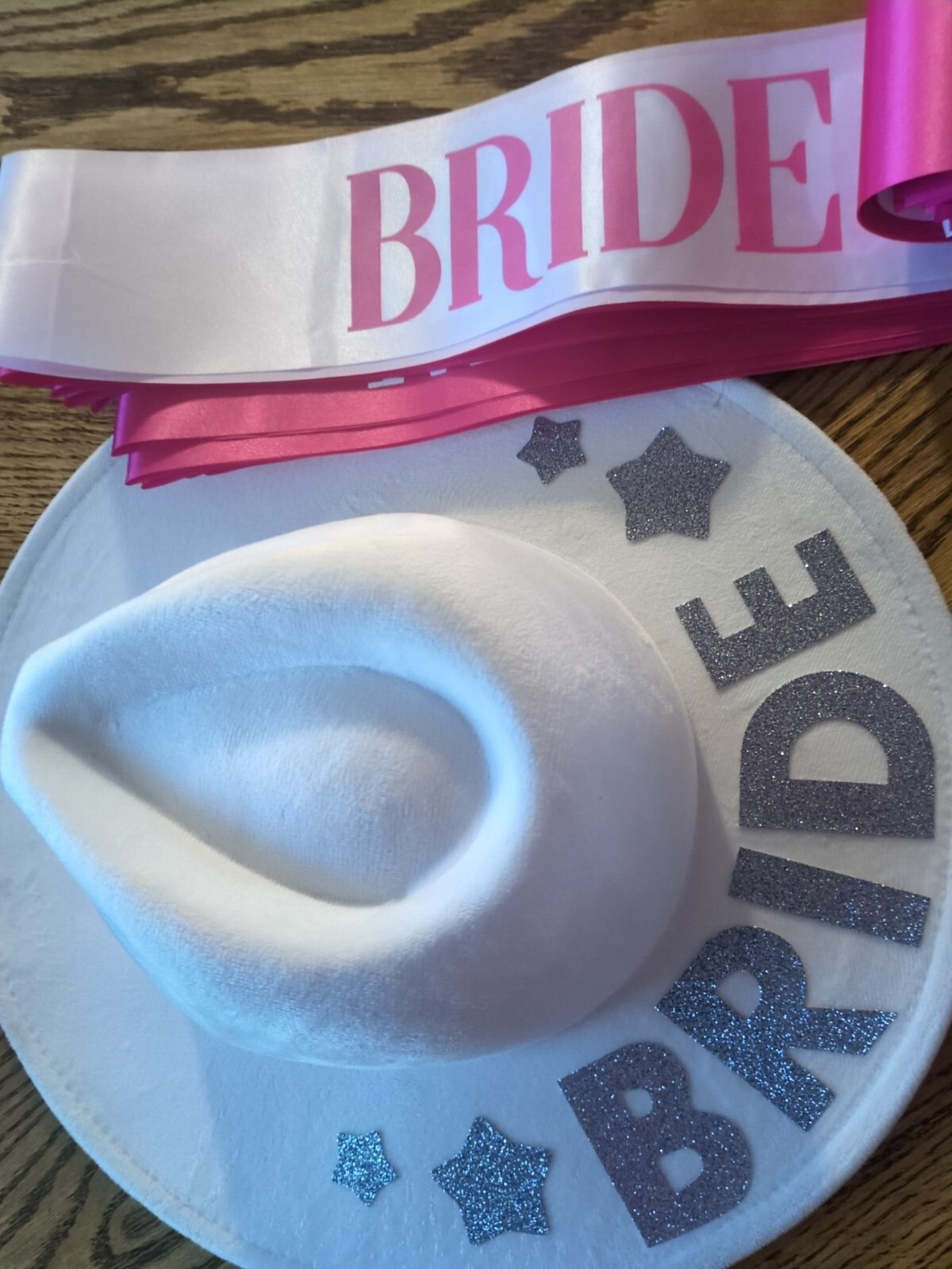 Bachelorette Party Sash Set (12 pcs) – Pink w/ White Bride to Be Sash – Bridal