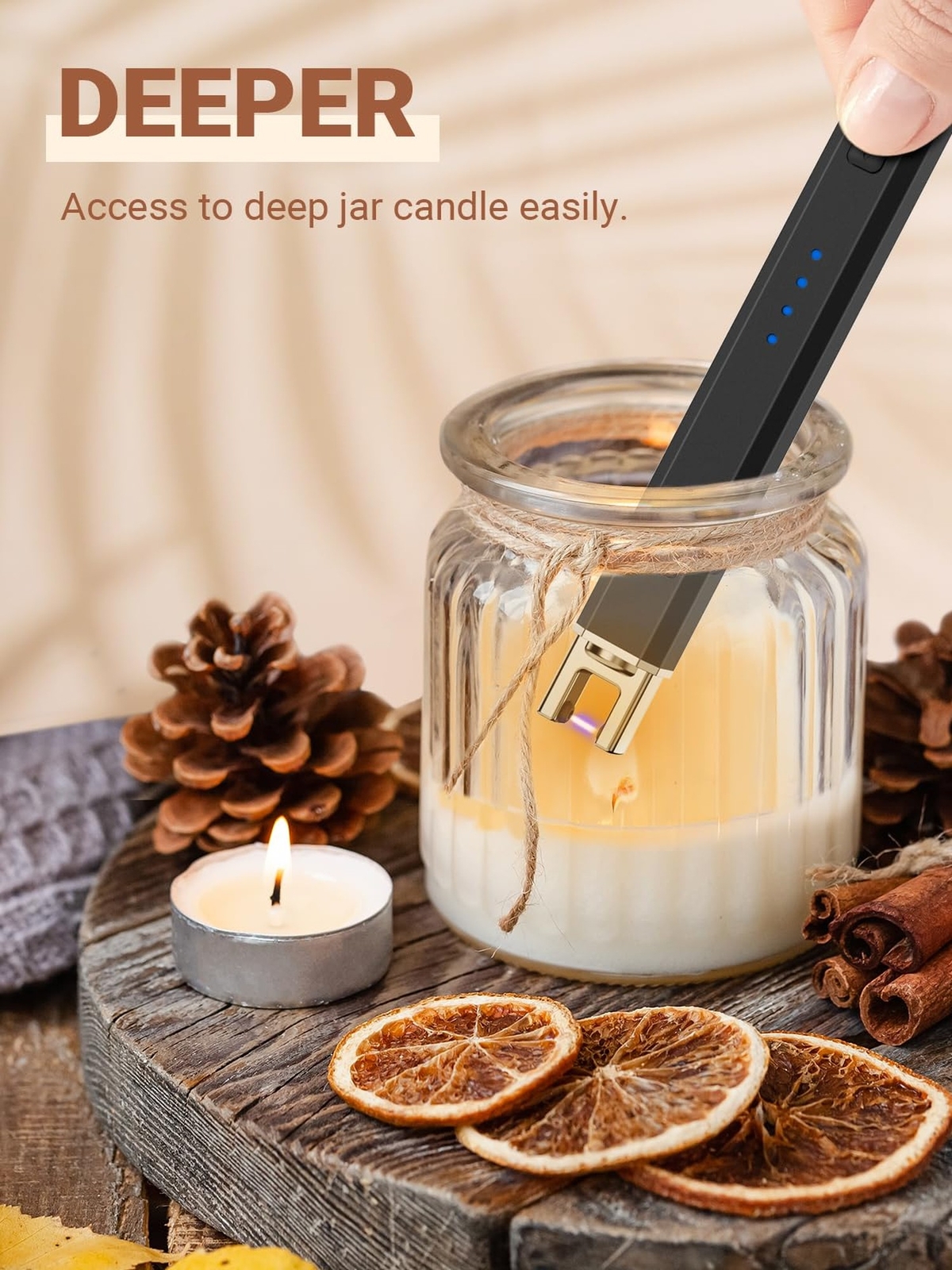 Candle Lighter Stocking Stuffers for Women Men: Electric Plasma Fla… Fast Ship