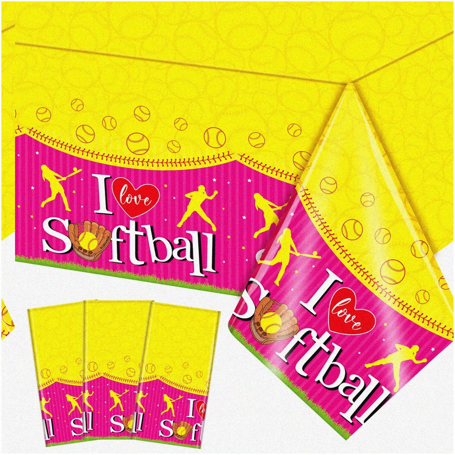 Sporty Splash Waterproof Table Cover 130x220cm Set of 3