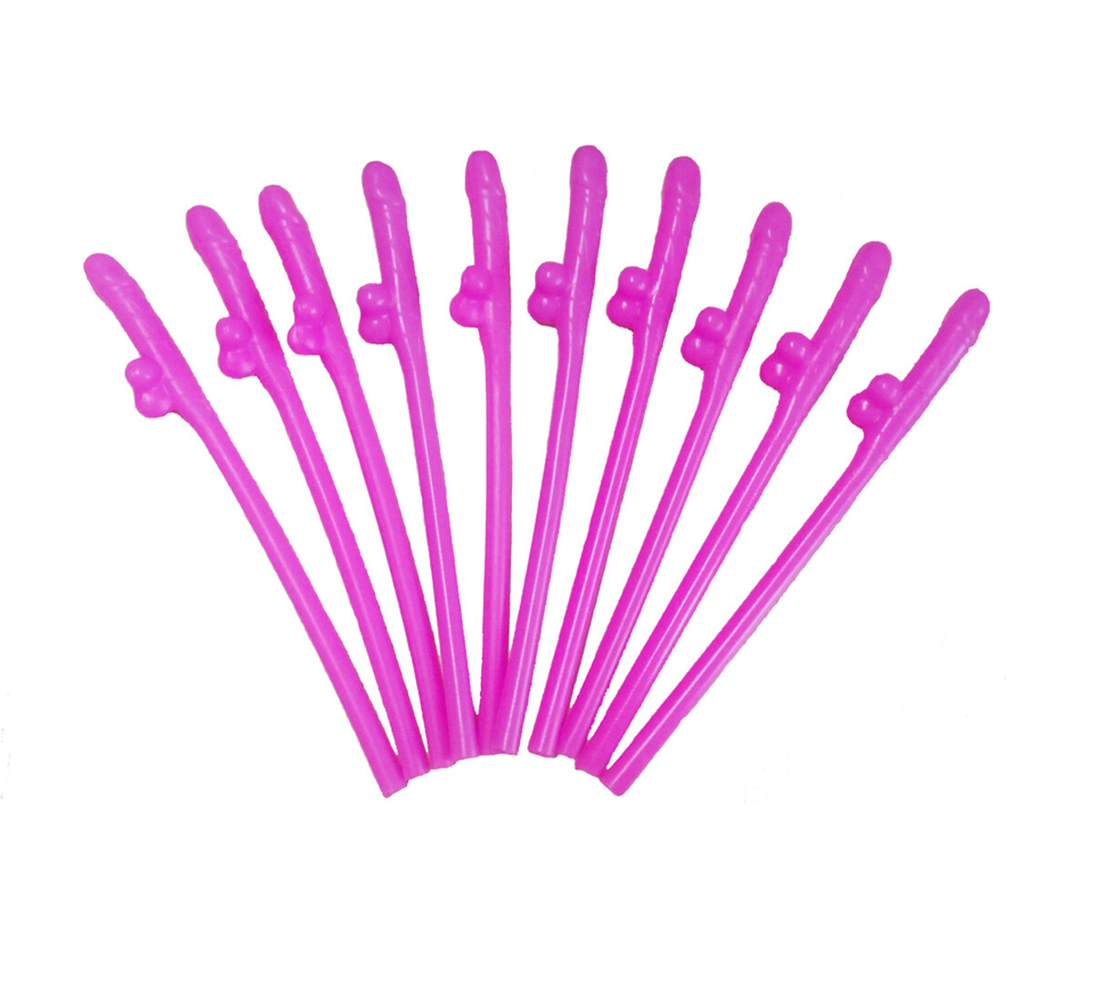 Bachelorette Party Penis Dick Drinking Straws 10 pack