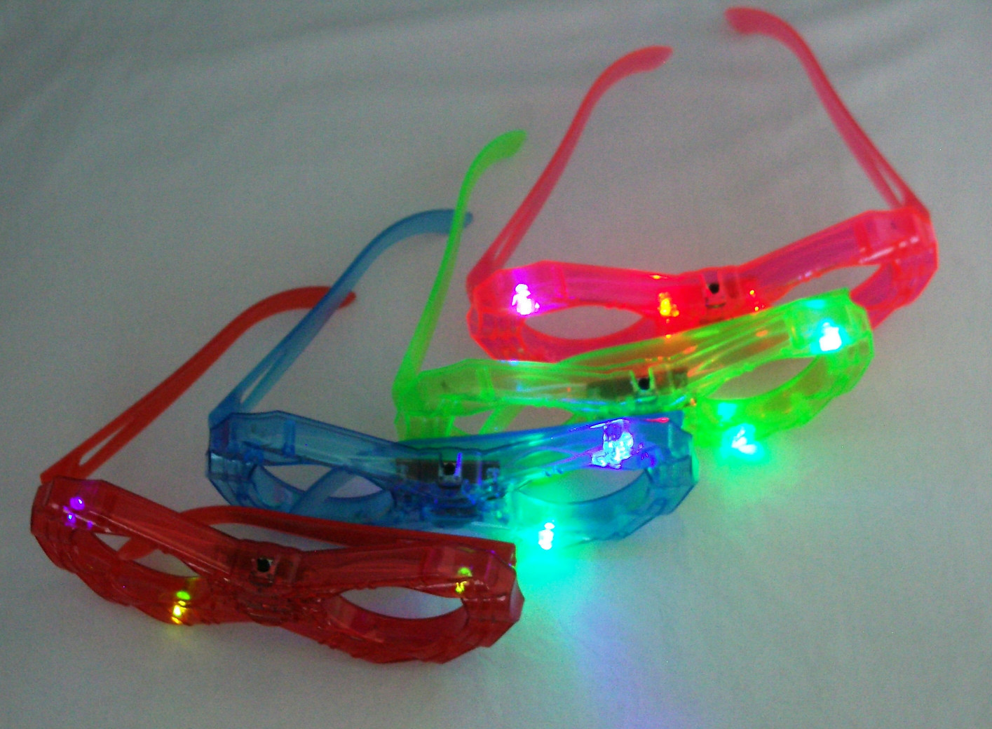24 pcs Blinking Eyeglasses Multicolor LED Light Up Flashing Kids Gift Bag Filler