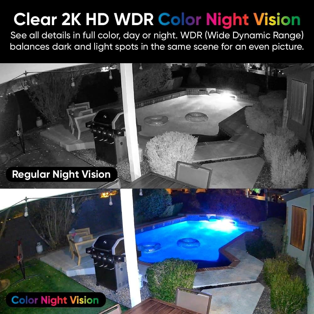 Duo Cam Pan Indoor/Outdoor IP65 2K 360° Pan/Tilt Smart Home Security Camera