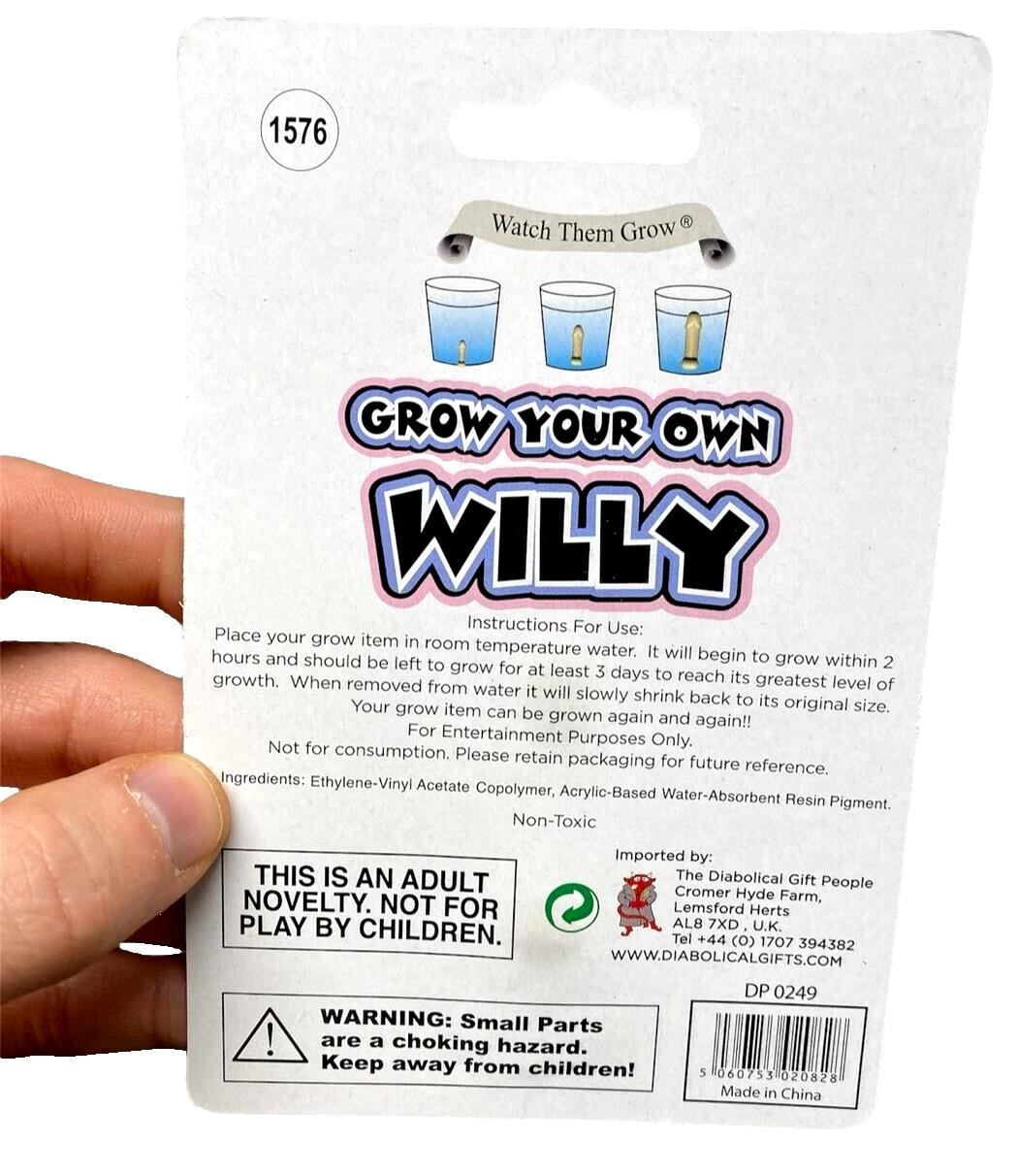 Grow Your Own Willy Pecker 600% in water! – Hysterical Adult Gag Joke Prank Gift