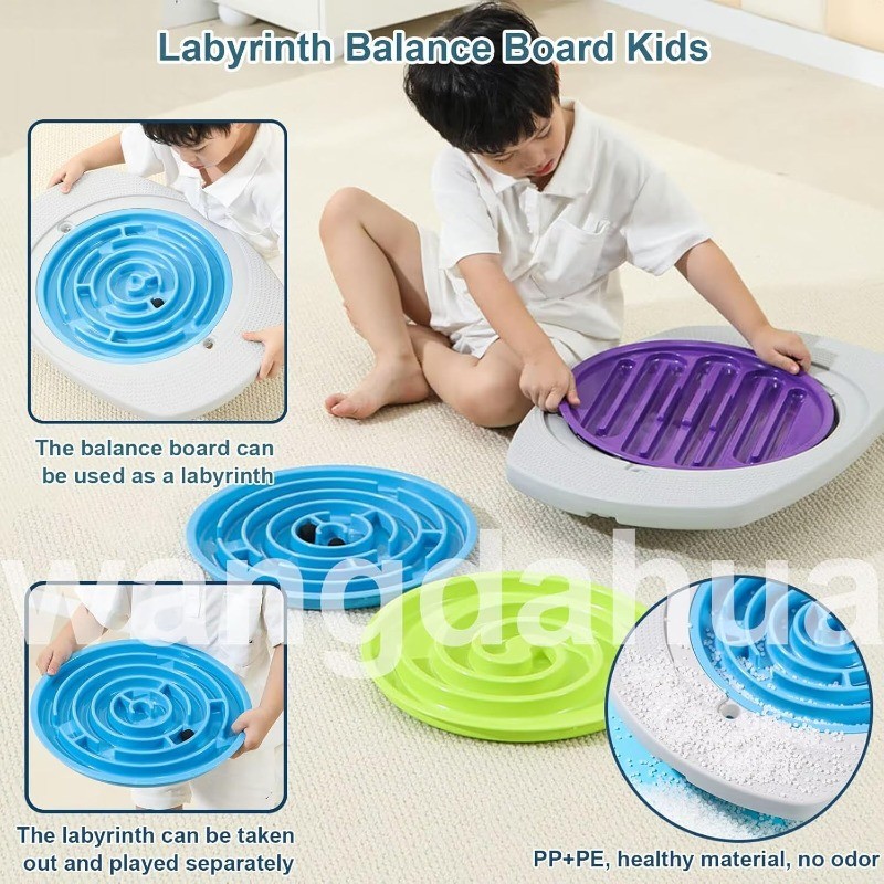 Balance Board for Kids, 20 inch Maze Rocking Seesaw with 2 Balls