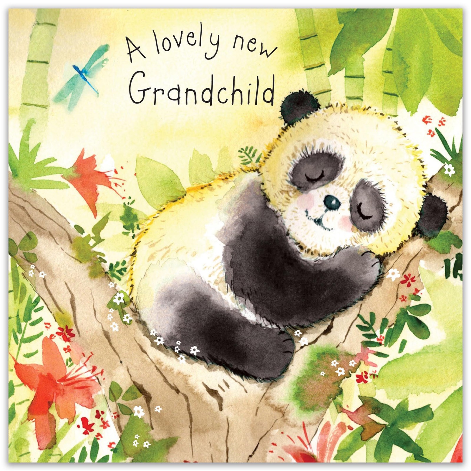 Twizler New Grandchild Greeting Card – Baby 6.1 x inches, multicolor