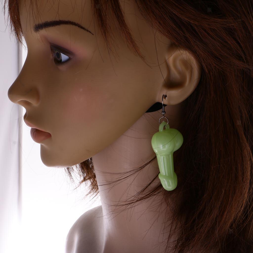 Fluorescent Pecker Earrings Hen Stag Night Party Joke Gift Adult Toys