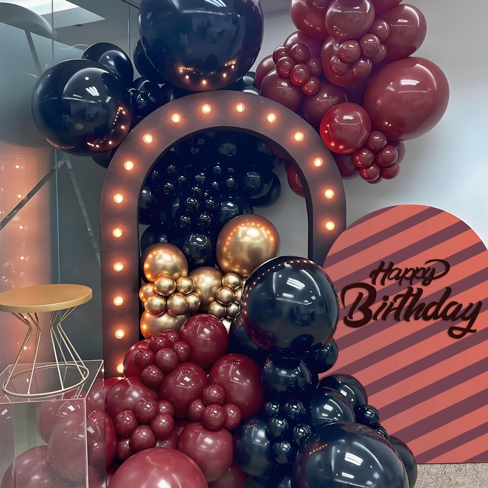 Burgundy Balloons 12 inch, Maroon Balloons 50pcs Party Balloons for Birthday …