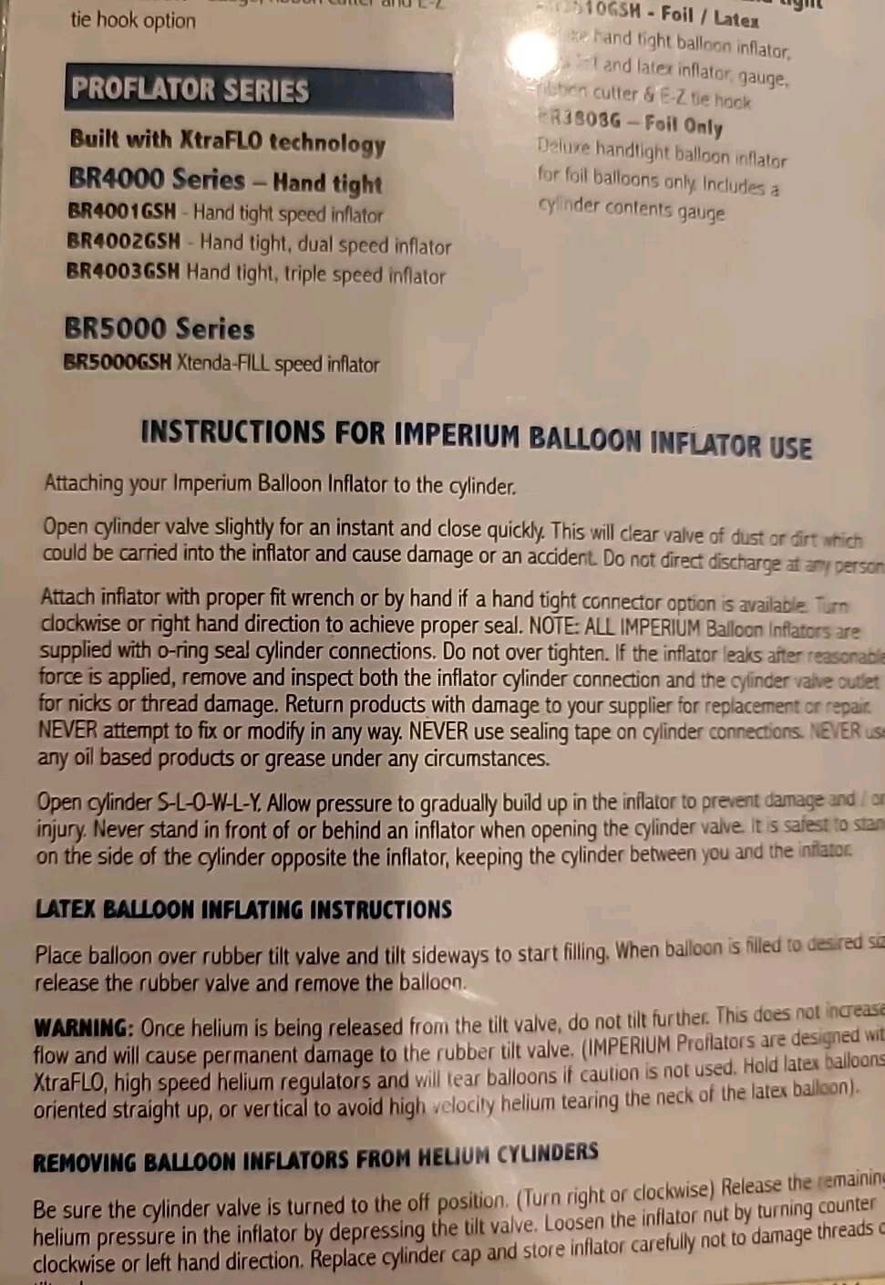 Imperium Economy Inline Helium Balloon Inflator (BRC3858)
