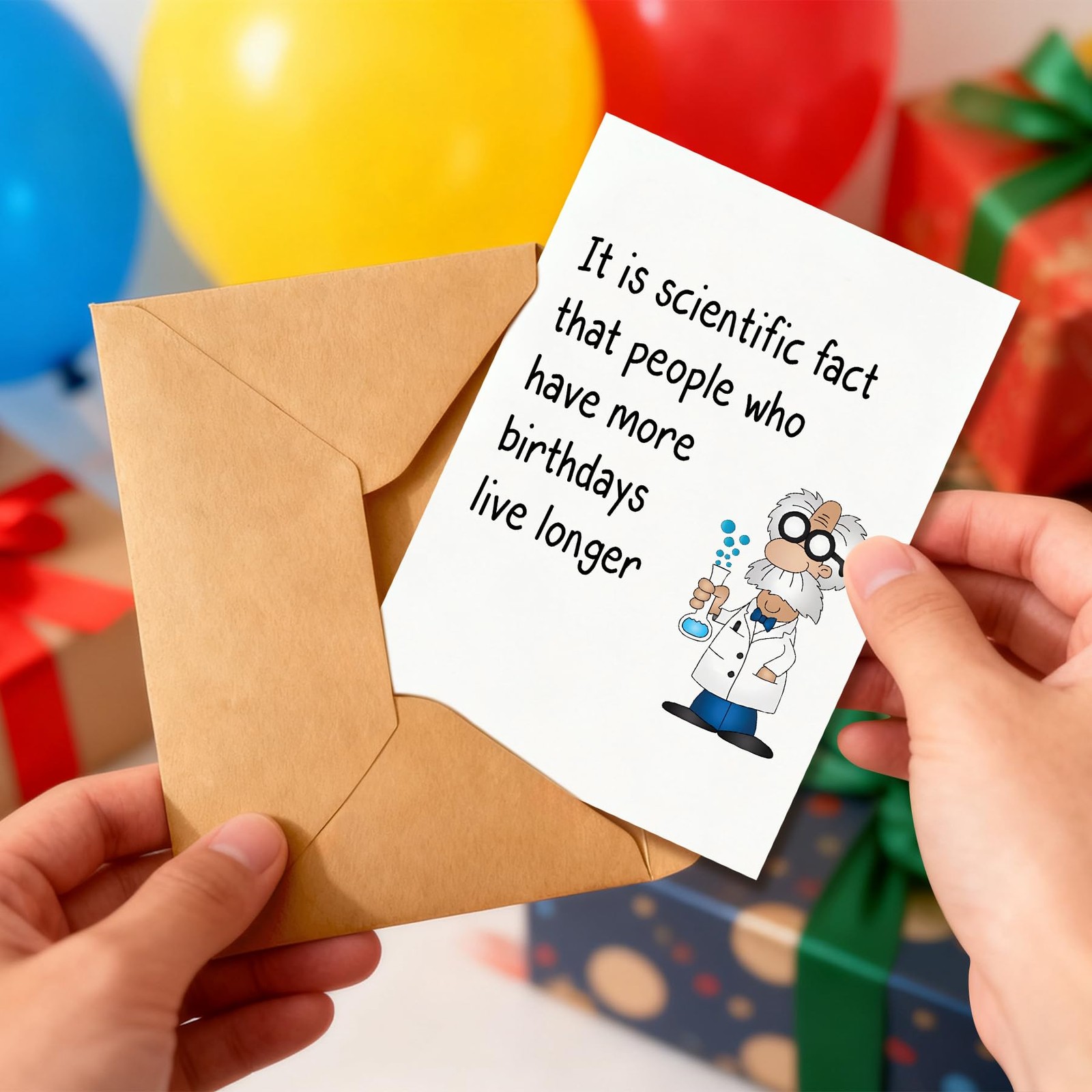 PTRUKD Funny Birthday Card for Men – Humorous 5 x 7 inches, OLD-KM-126