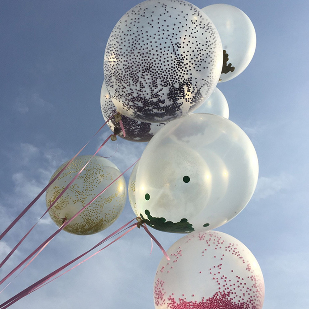 20PCS Colorful Confetti Balloon Birthday Wedding Party Decor Helium Balloons 12″