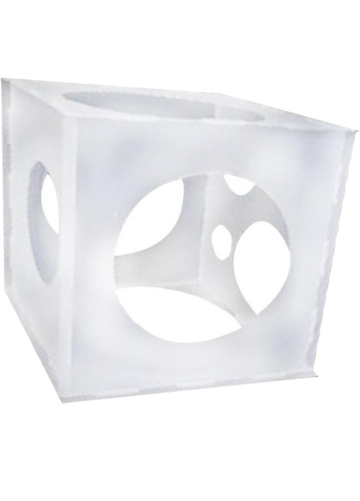 Size Markings on Balloon Measuring Tool Durable Plastic Box Sizer Cube