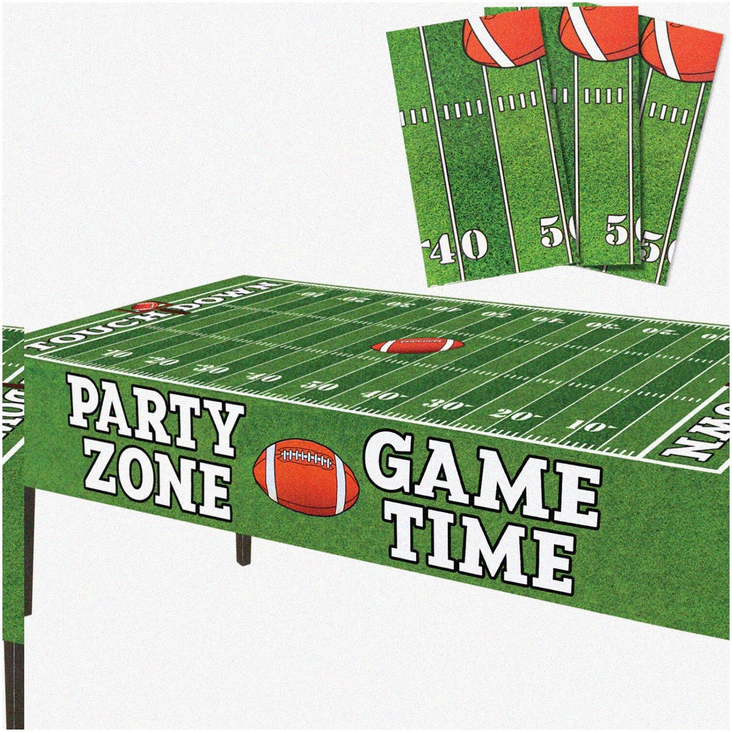 Football Field Tailgate Tablecloths 3 Pack