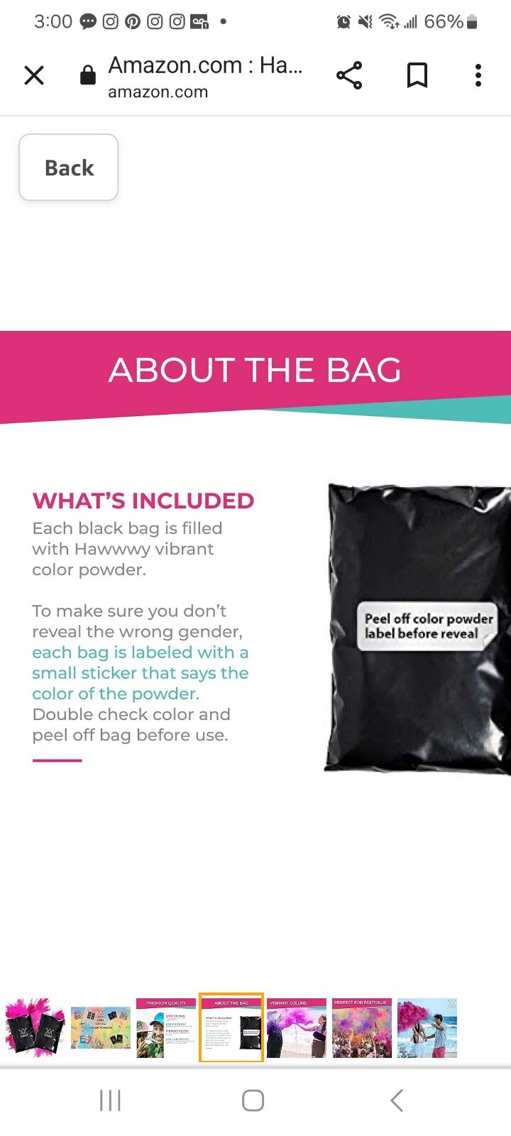 NEW Hawwwy Colored Powder-Gender Reveal Powder-Color Run – 2 lbs of Pink Powder