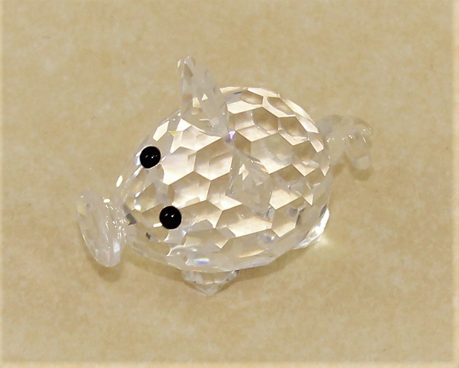8 Wedding Favors Cadeau Birth Swarovski Crystal Pig Collectible