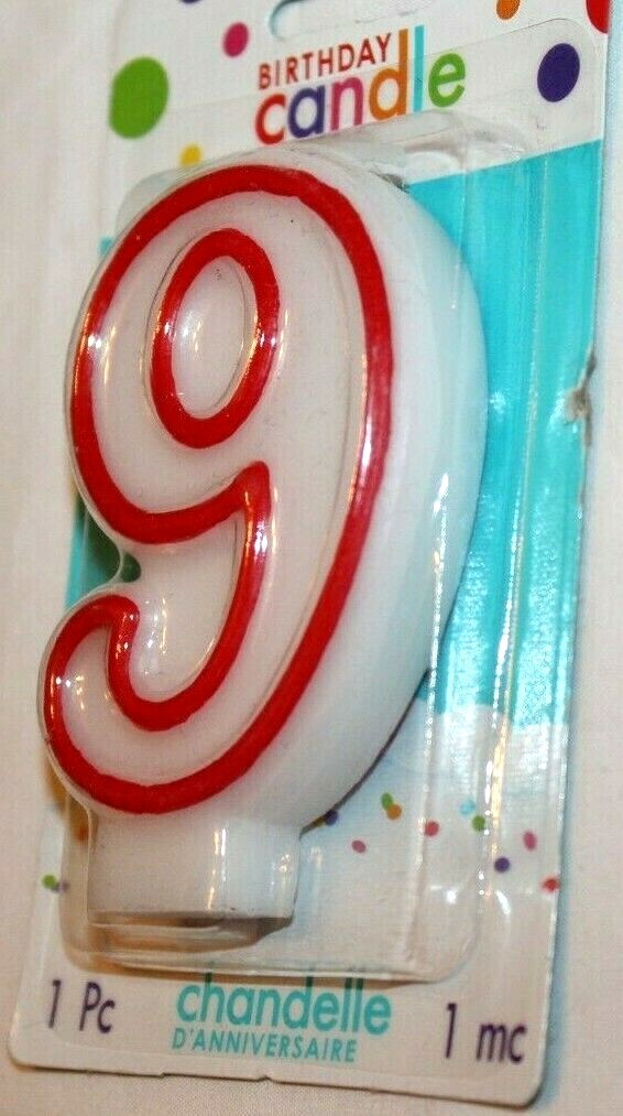 American Greetings Birthday Numeral Candle # 9