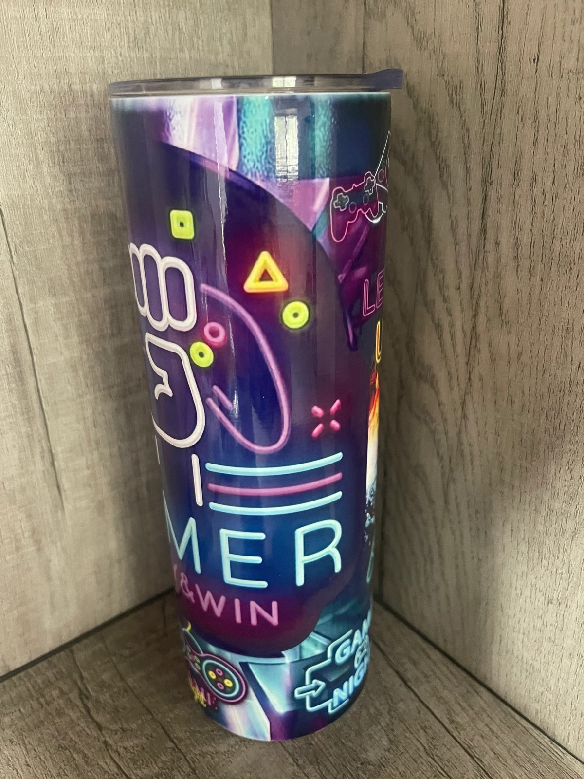 20 oz Graphic Tumbler- Gamer Level Up