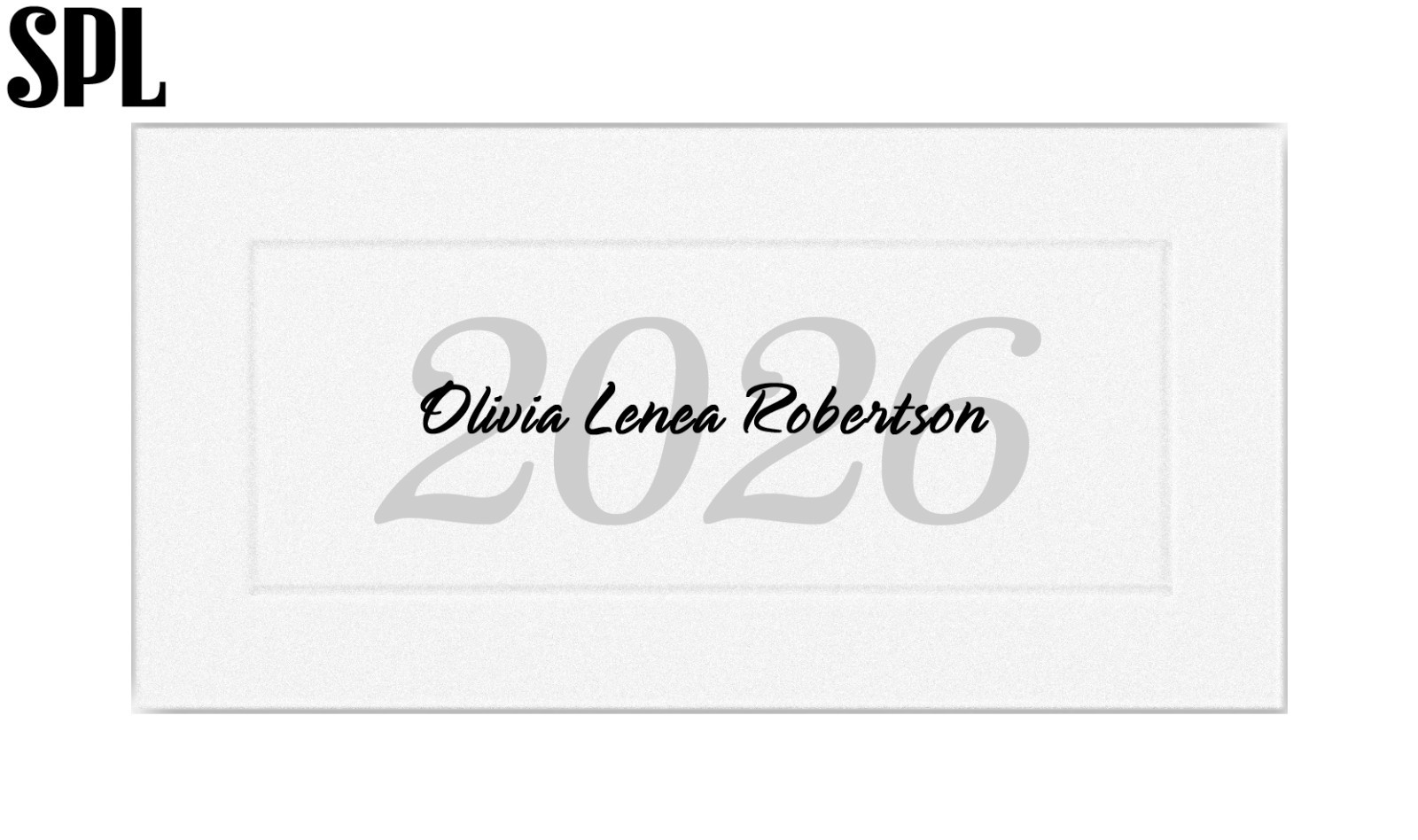 25 Premium Embossed Personal NAME CARDS, Class of 2024 Graduation Announcements