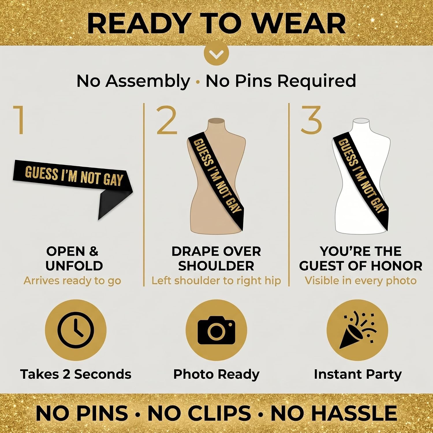 Bachelor Party Sash Funny Groom Sash for Him Party Favors for Men Personalized