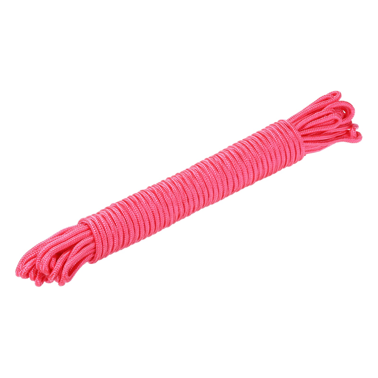 Polypropylene Braided Rope 20M/65.7ft 7mm Pink Outdoor