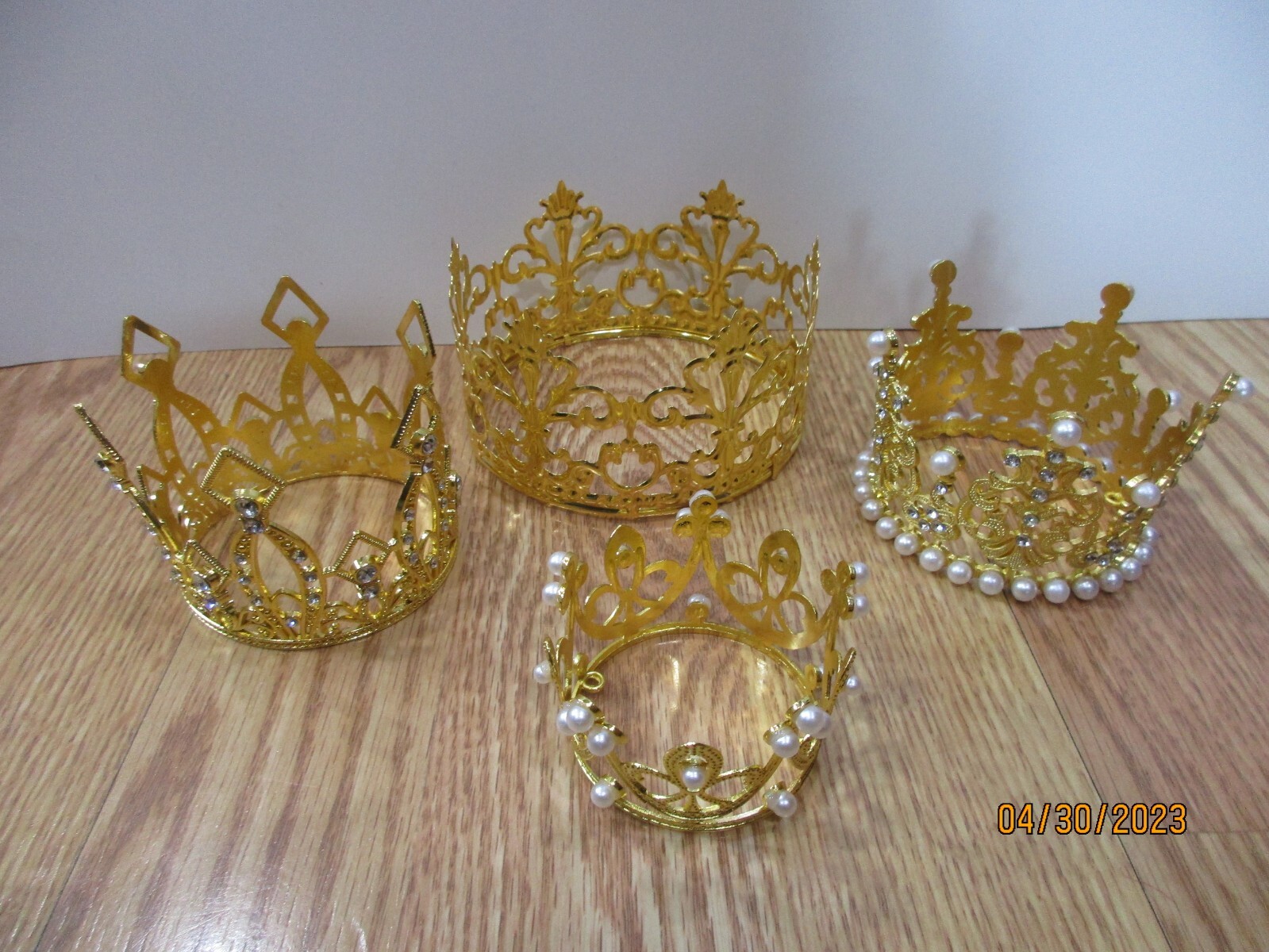 Golden Crown/Tiara One Cake Topper New U Pick NOT a LOT