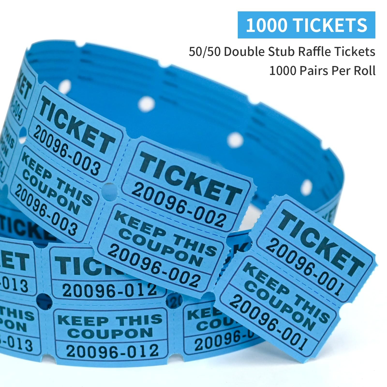 L LIKED Raffle Tickets Double Rolls 1000 Per Roll 50/50 Raffle Tickets for Ev…