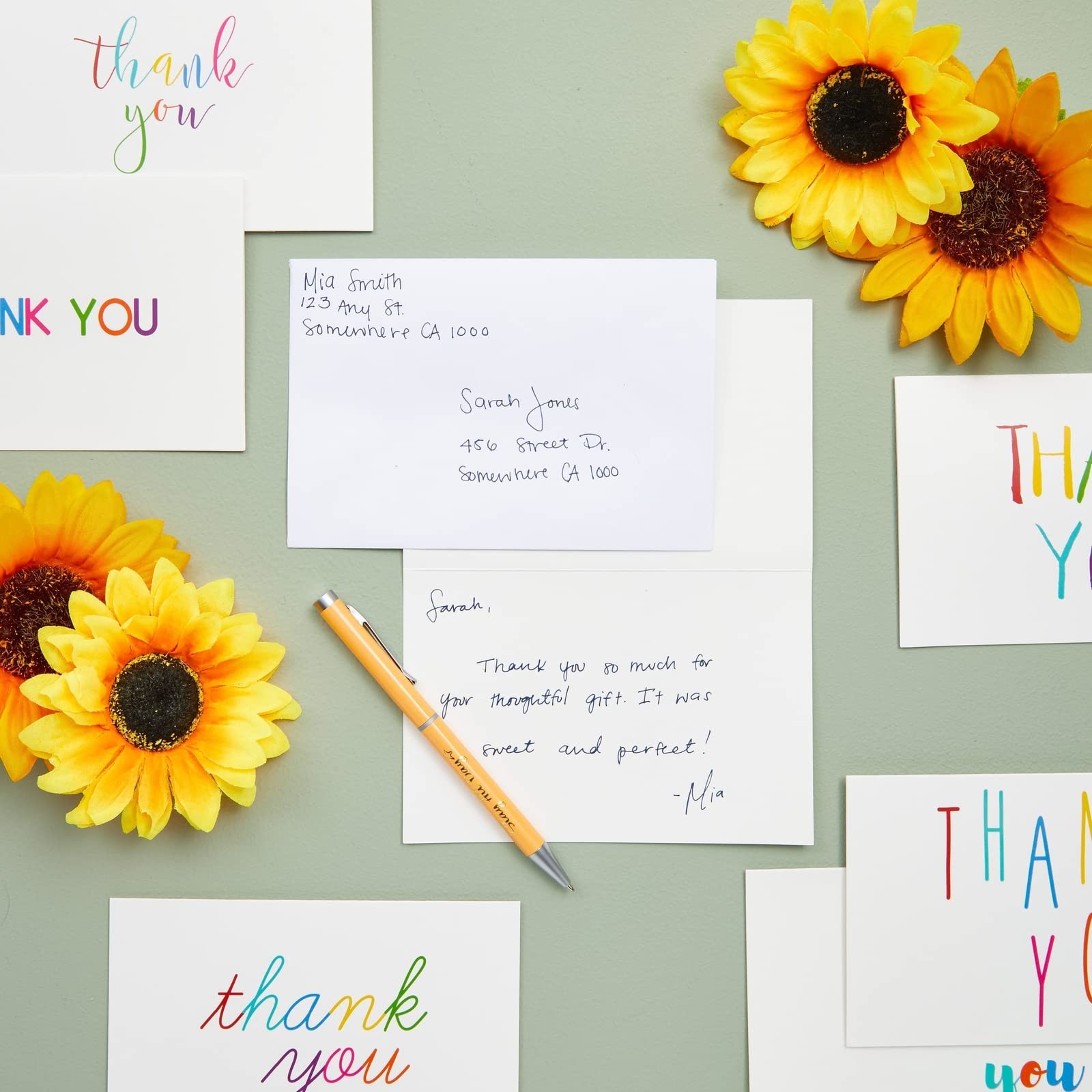 Juvale Thank You Cards with Envelopes – Bulk Blank 48-Pack, White