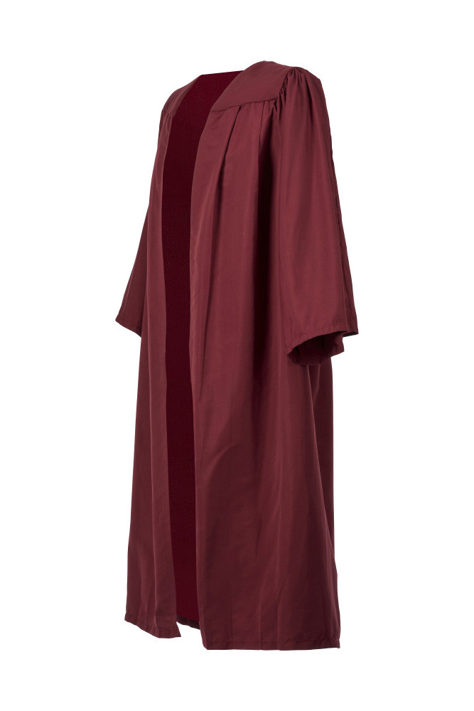 Childrens Wine Choir Gown Age 4 -13 Years Nursery Kids Graduation Costume Outfit