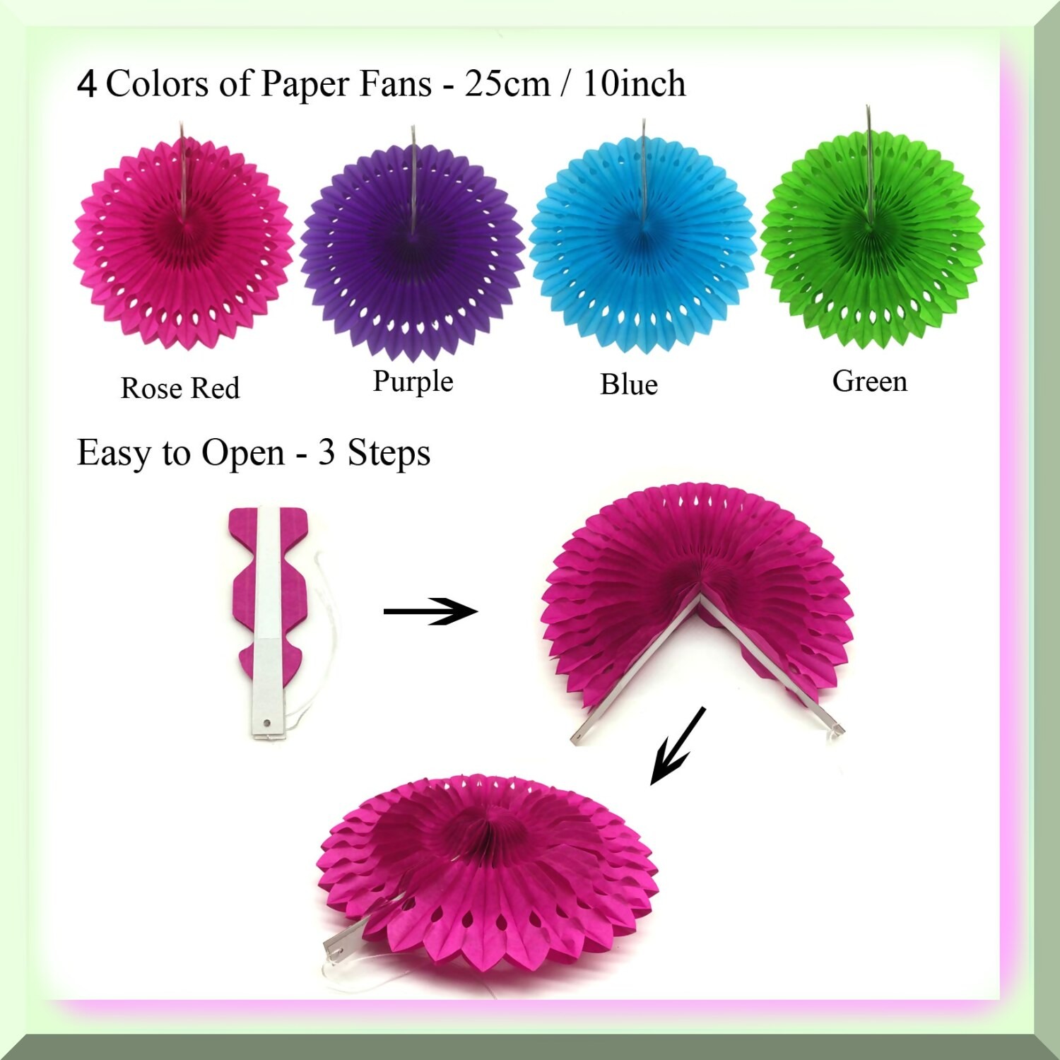 Colorful Party Decorations Set with Balloons Banners Fans