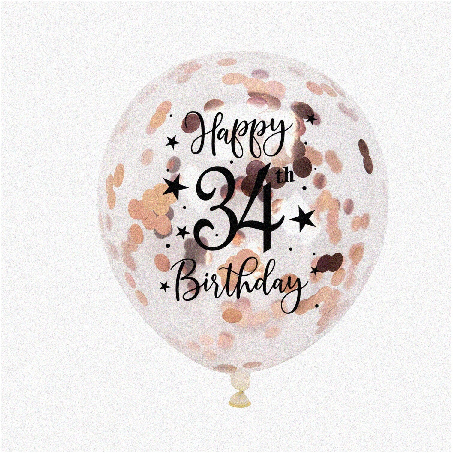 Rose Gold Confetti Balloons 12-inch