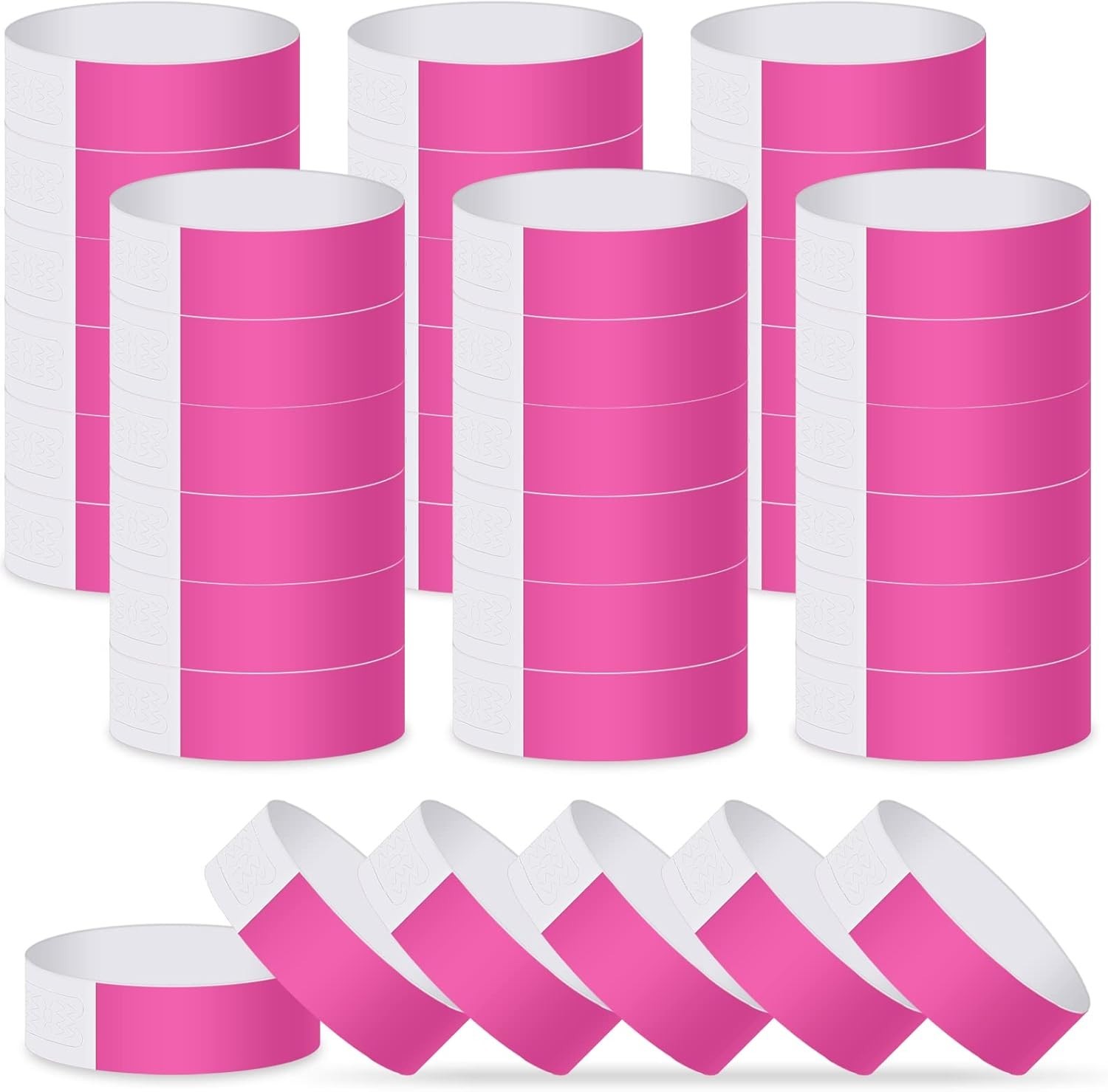 Paper Wristbands for Events 200 pcs Pink Party Wrist Bands Event Bracelets Ar…
