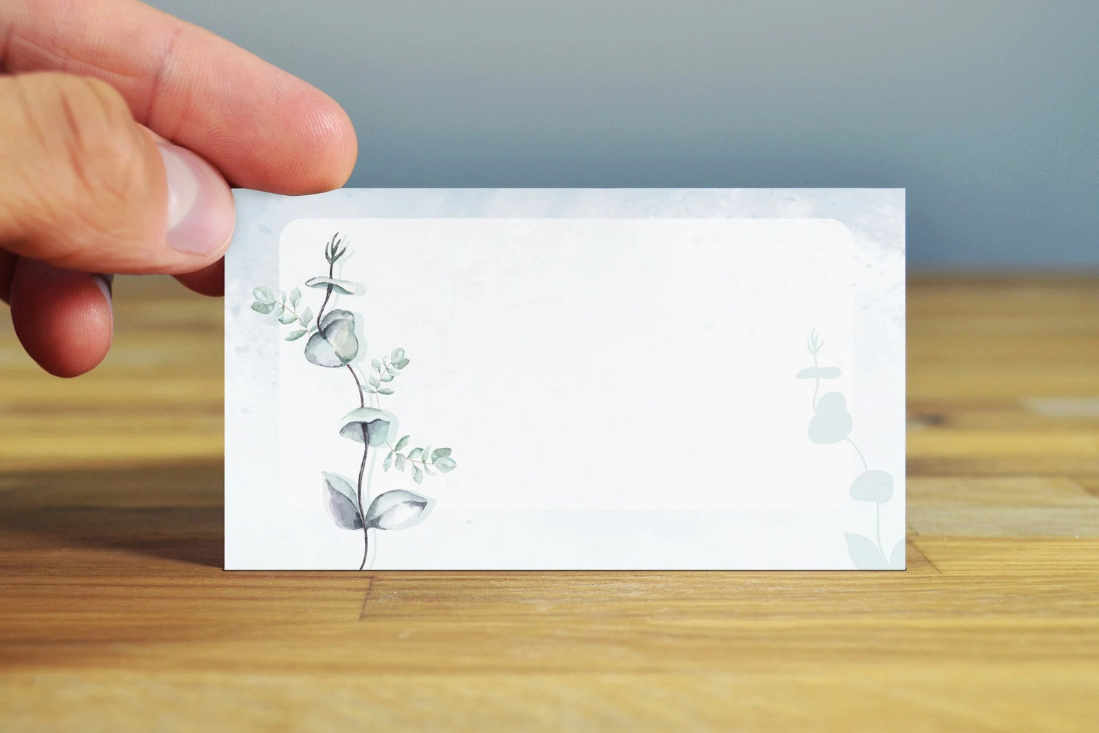 Floral Eucalyptus Place Cards – 25 Place Cards – Party Place Cards -B77542
