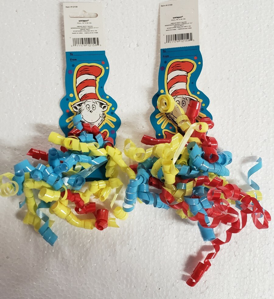 Cat in the Hat Curly Ribbon Gift Tags – Set of 2