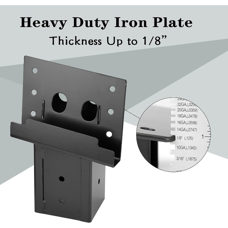 Outdoor 4×4 Compound Angle Brackets for Deer Stand Hunting (Set of 4)