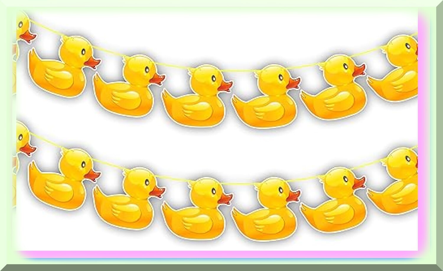 Cartoon Duck Garland 12ft Wall Decoration