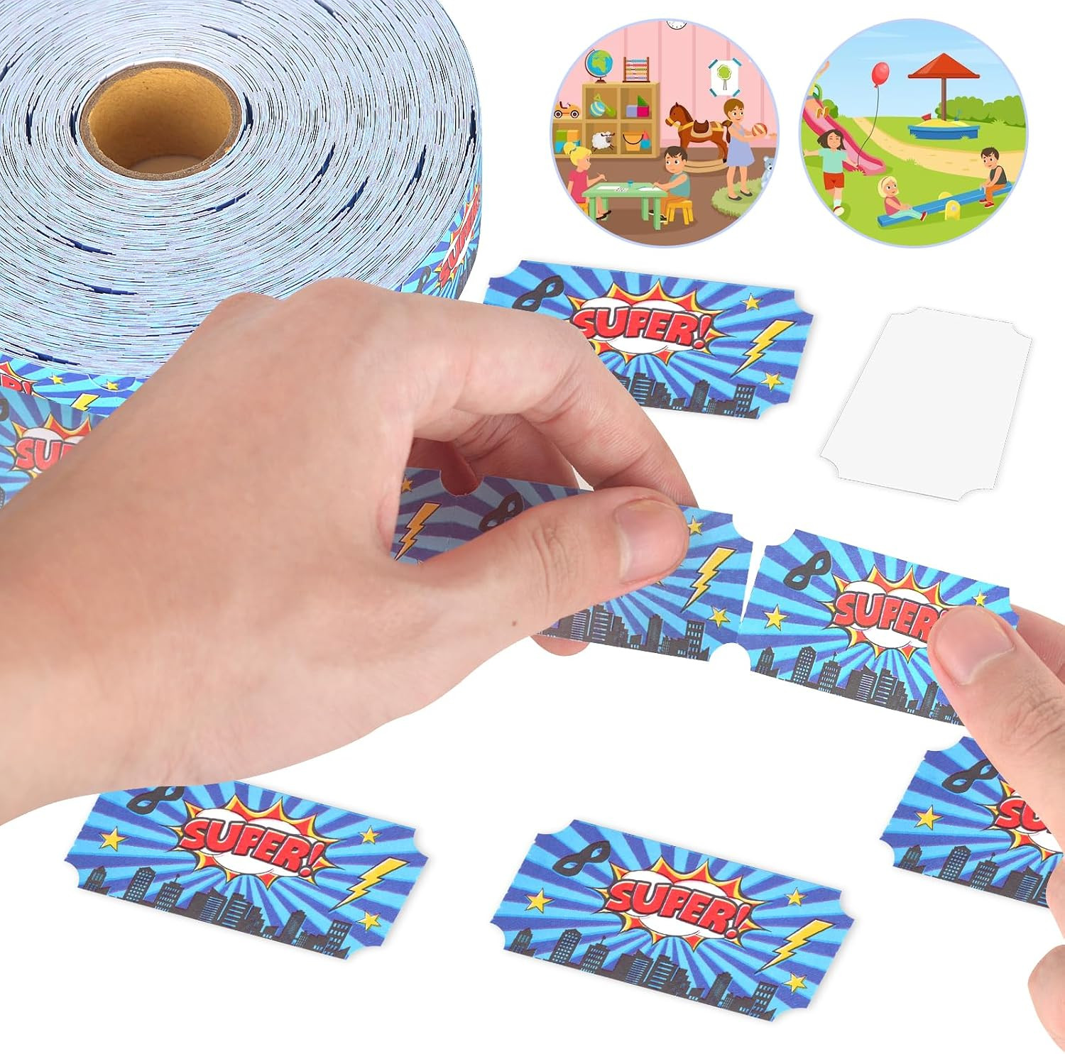 1000 Pieces Super Incentive Roll Tickets Reward Tickets Raffle Tickets Single…